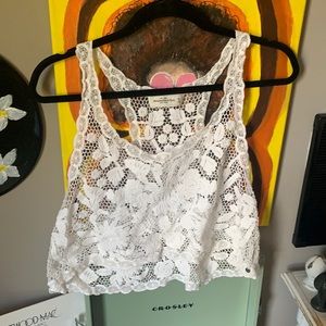 lace crop top